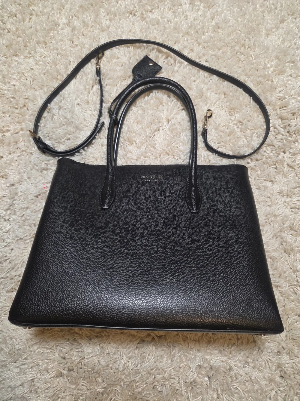 kate Spade Black Leather Satchel